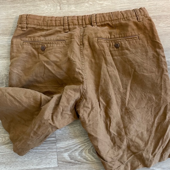 Gap men’s linen shorts, brown - Picture 3 of 3